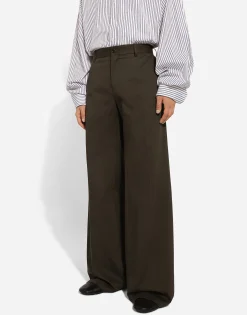 Tailored cotton pants