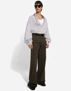 Tailored cotton pants