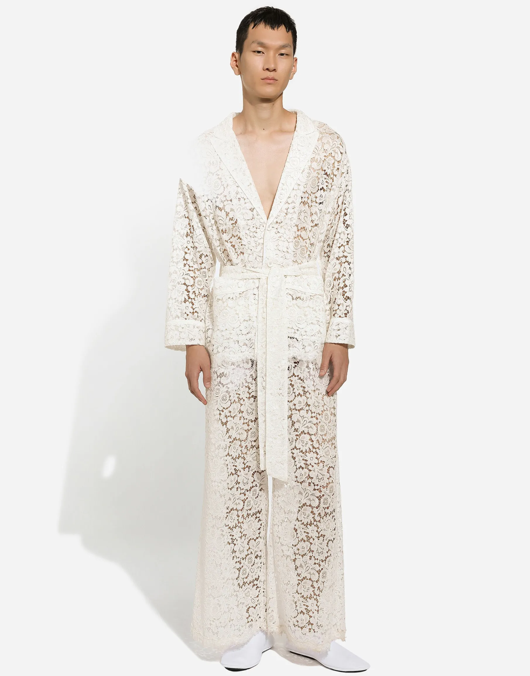 Tailored lace pants