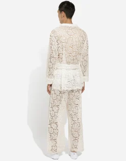 Tailored lace pants