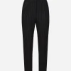 Tailored pinstripe wool pants
