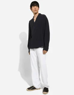 Tailored stretch linen pants