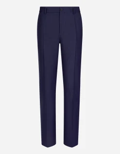 Tailored stretch wool pants