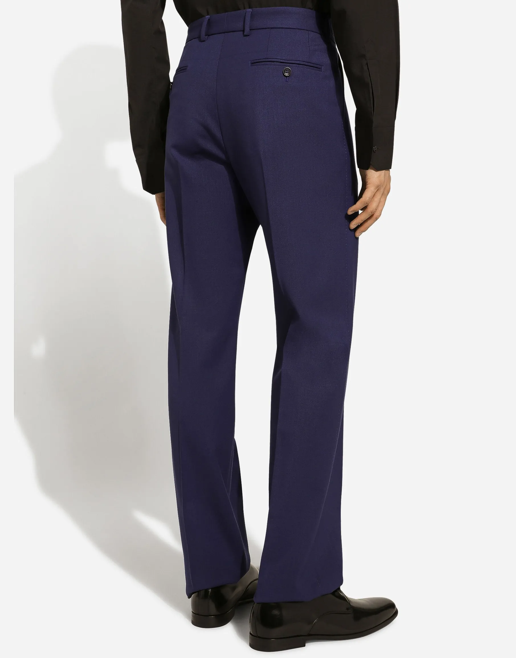 Tailored stretch wool pants