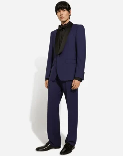 Tailored stretch wool pants