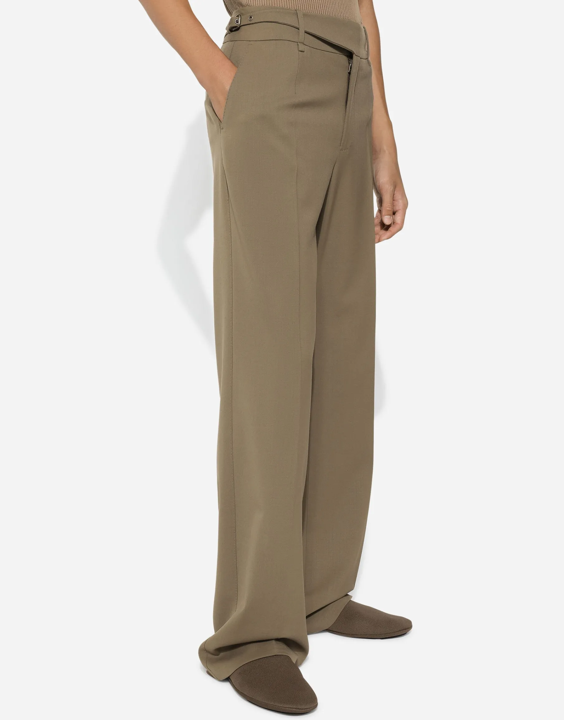 Tailored two-way stretch twill pants