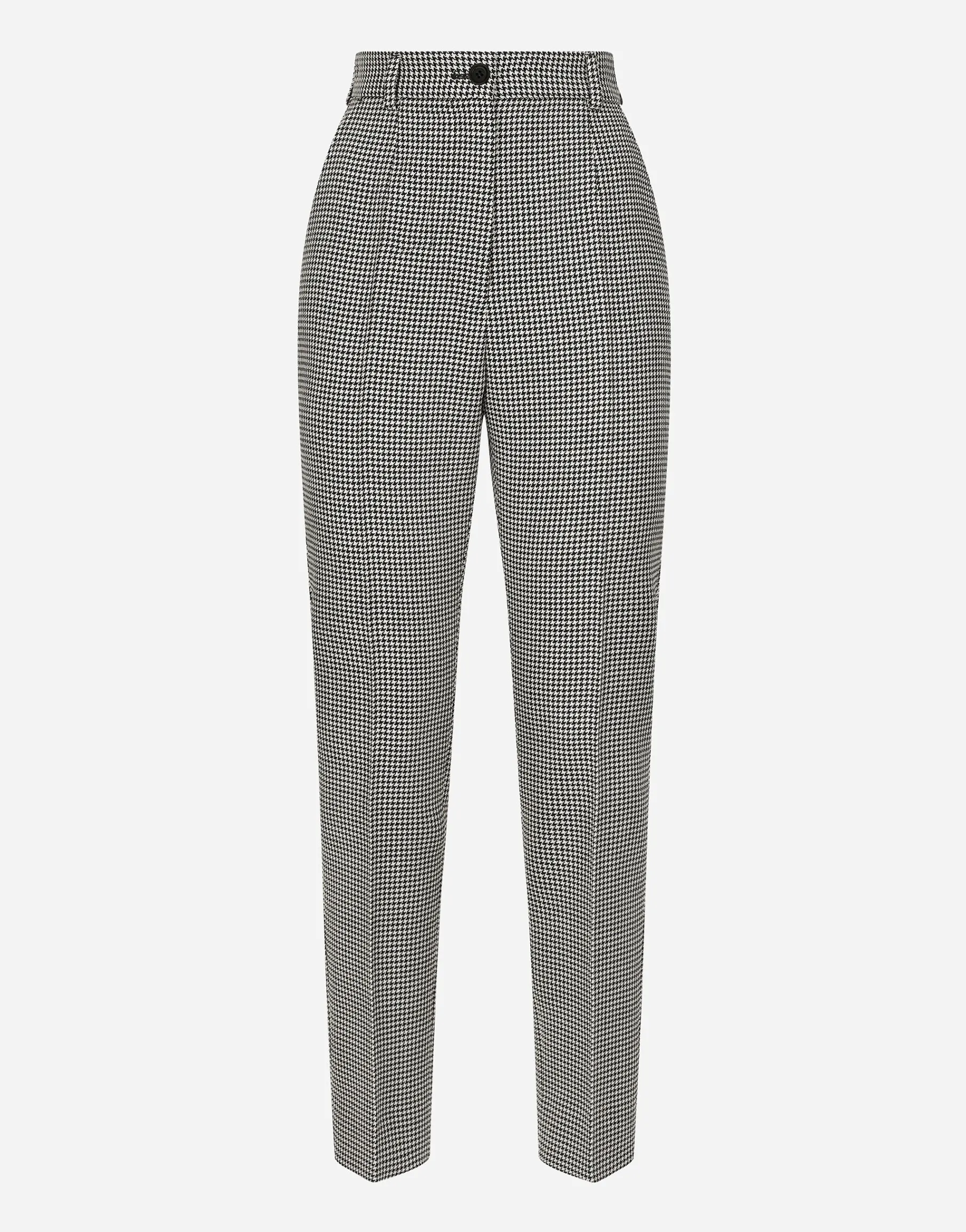 Tailored wool houndstooth pants