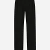 Tailored wool pants with darts