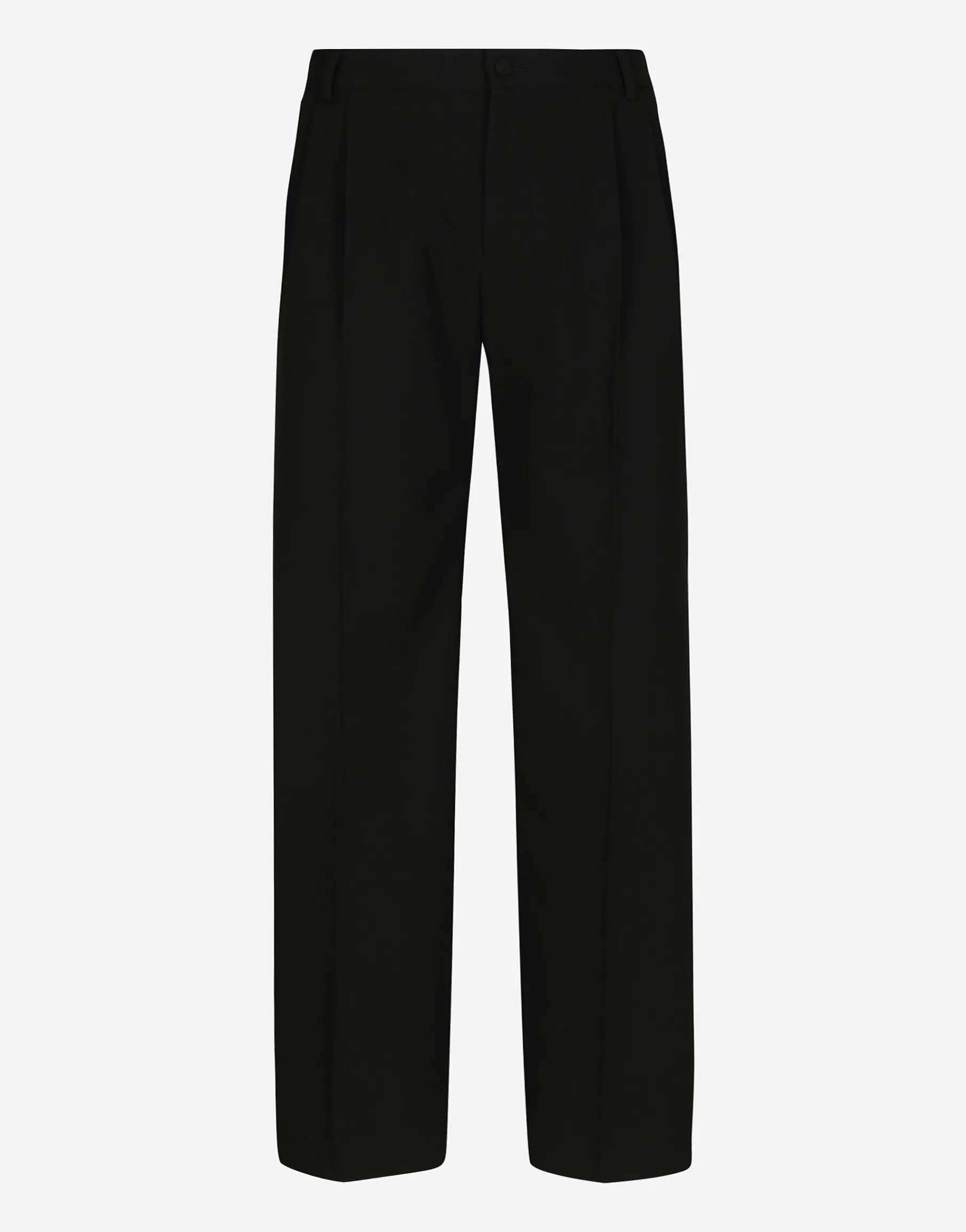 Tailored wool pants with darts