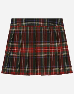 Tartan wool skirt