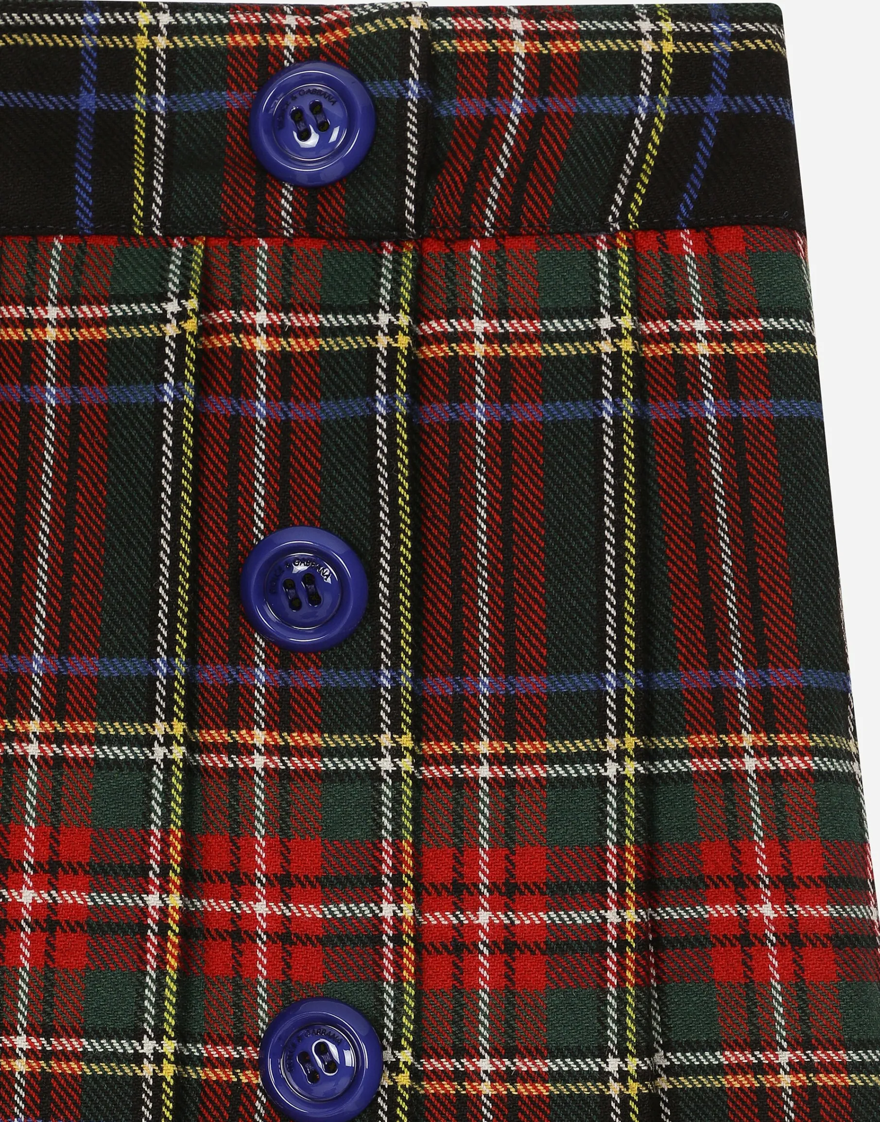 Tartan wool skirt
