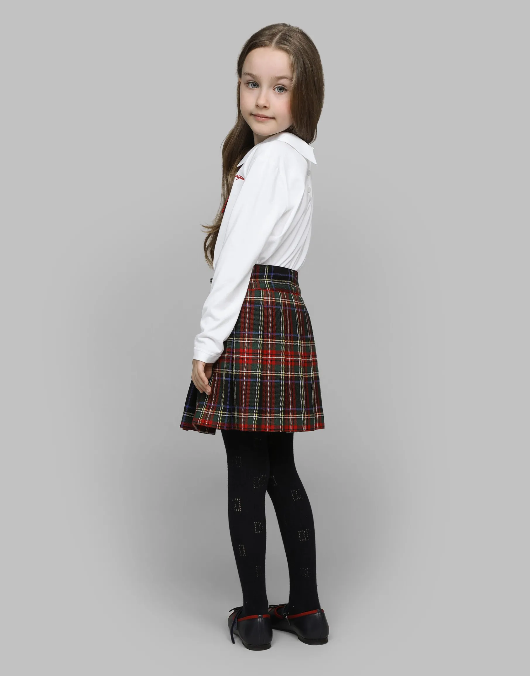 Tartan wool skirt