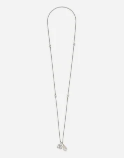 Teardrop necklace with DG logo