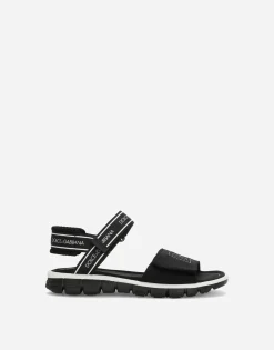 Technical fabric sandals with DG logo