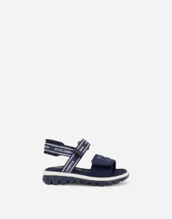 Technical fabric sandals with DG logo