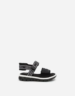 Technical fabric sandals with DG logo