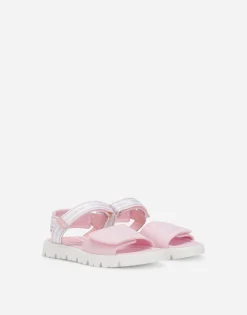 Technical fabric sandals with DG logo