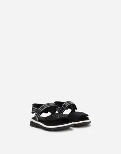 Technical fabric sandals with DG logo