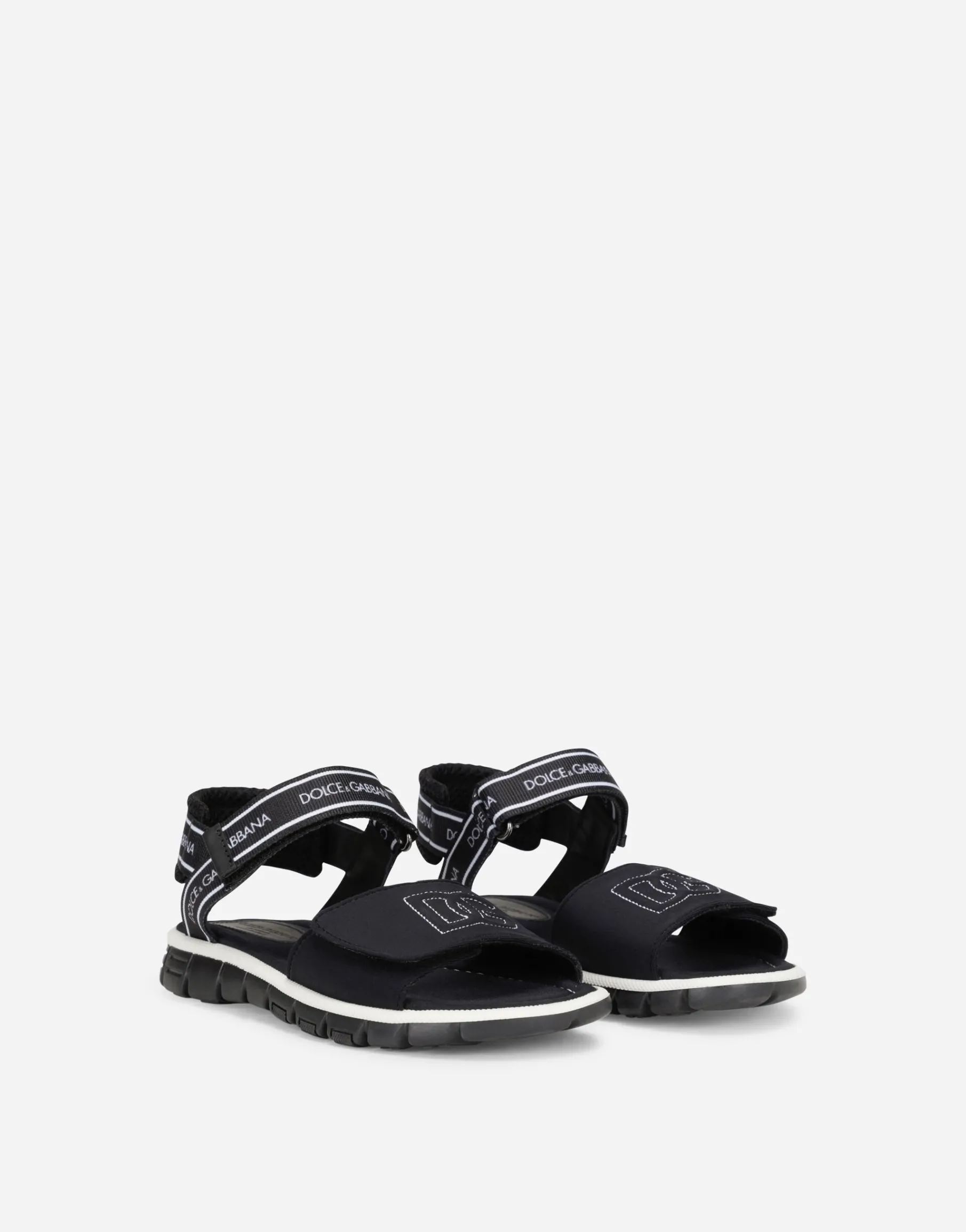 Technical fabric sandals with DG logo