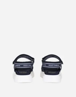 Technical fabric sandals with DG logo