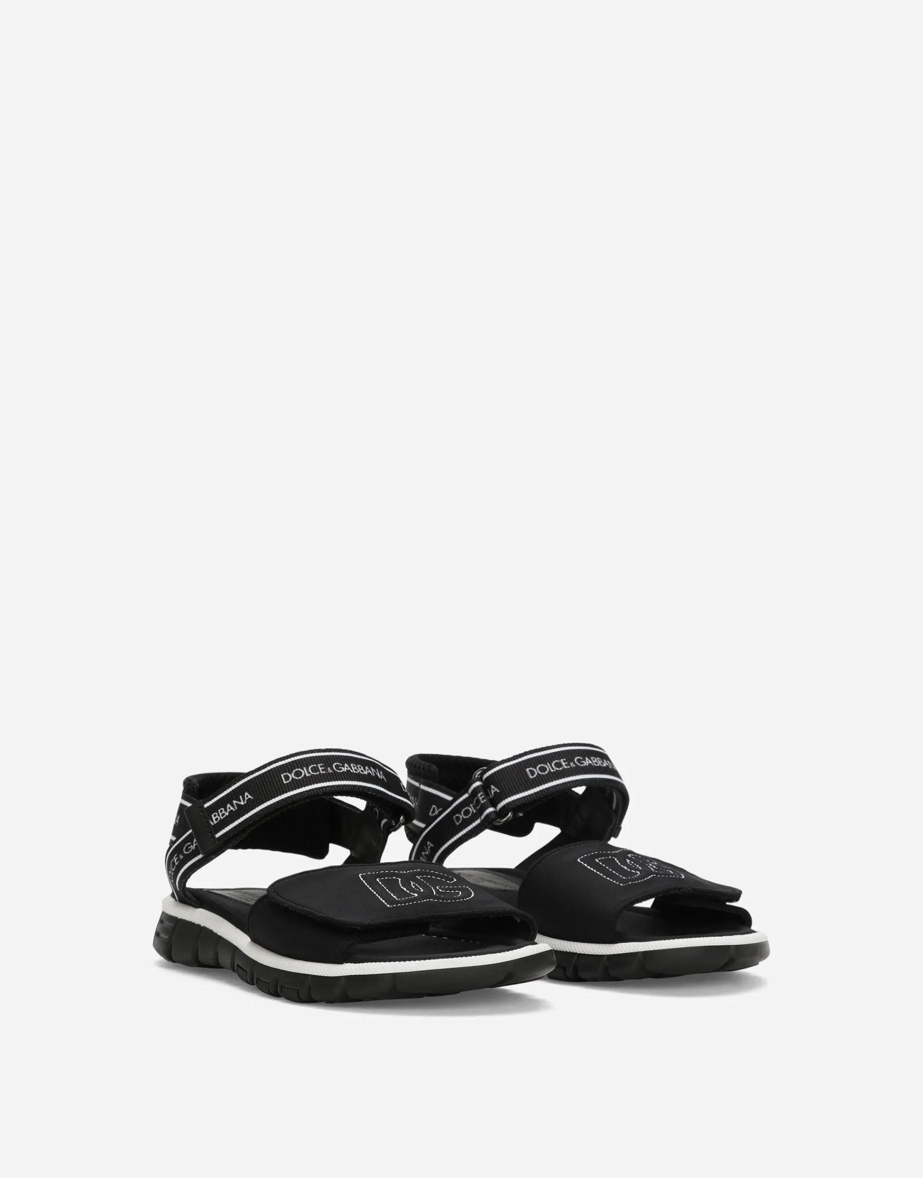 Technical fabric sandals with DG logo