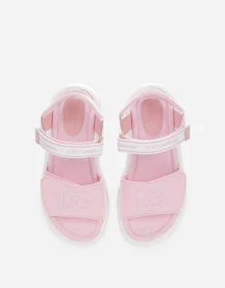 Technical fabric sandals with DG logo