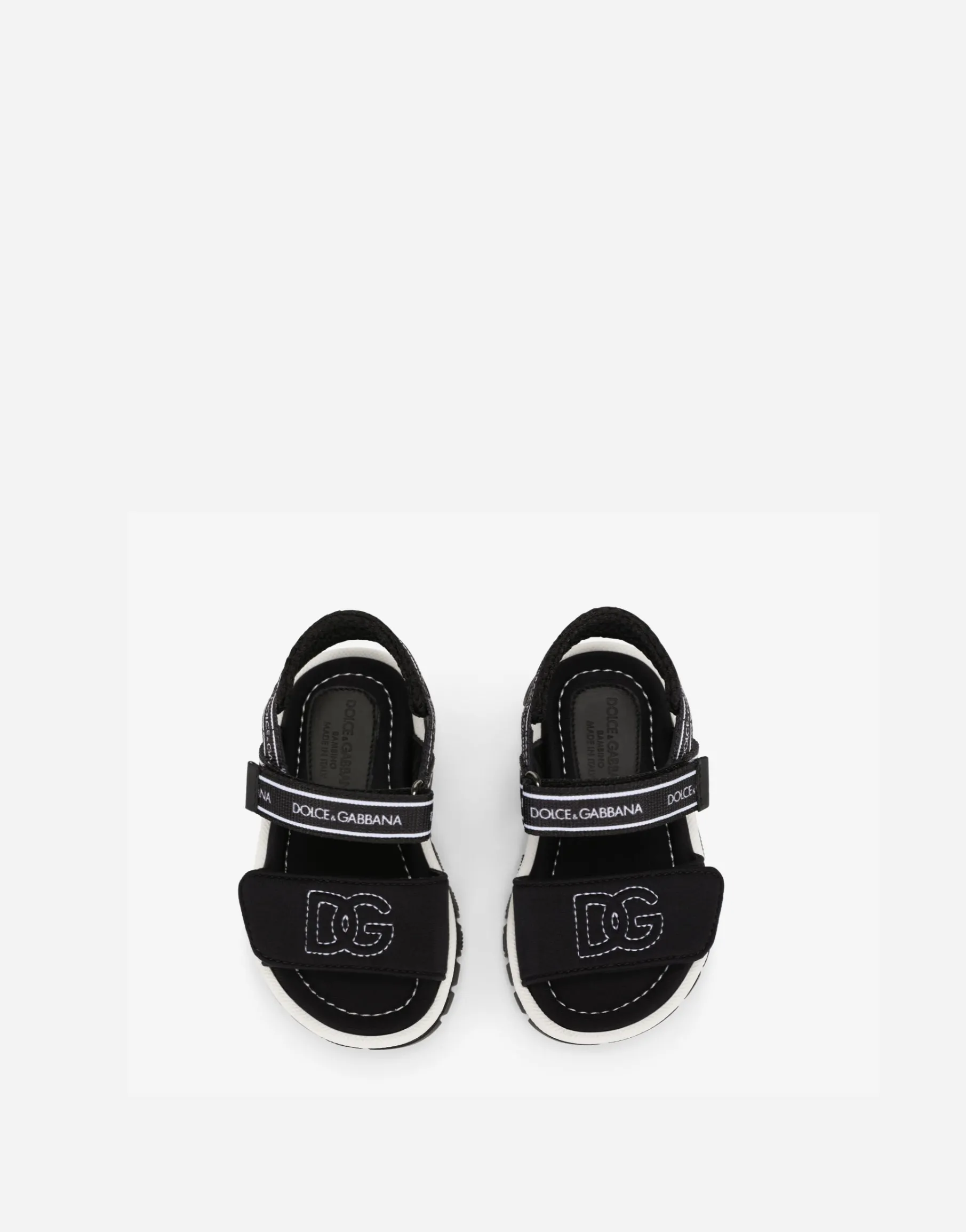 Technical fabric sandals with DG logo