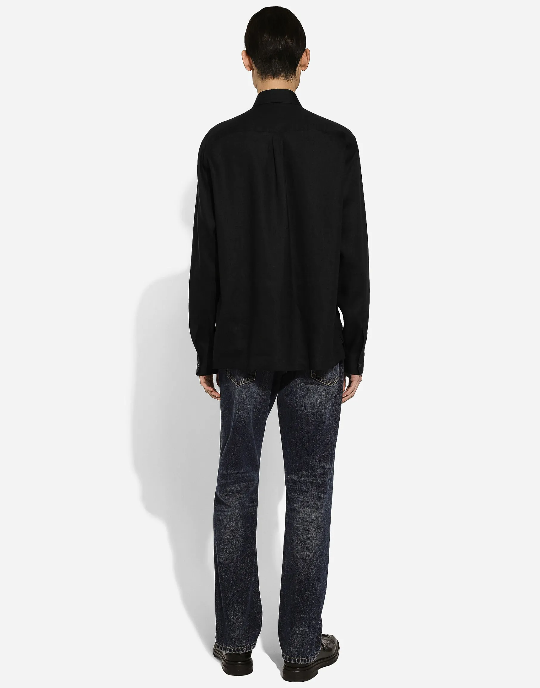 Technical fabric shirt with tag