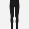 Technical jersey leggings with branded elastic