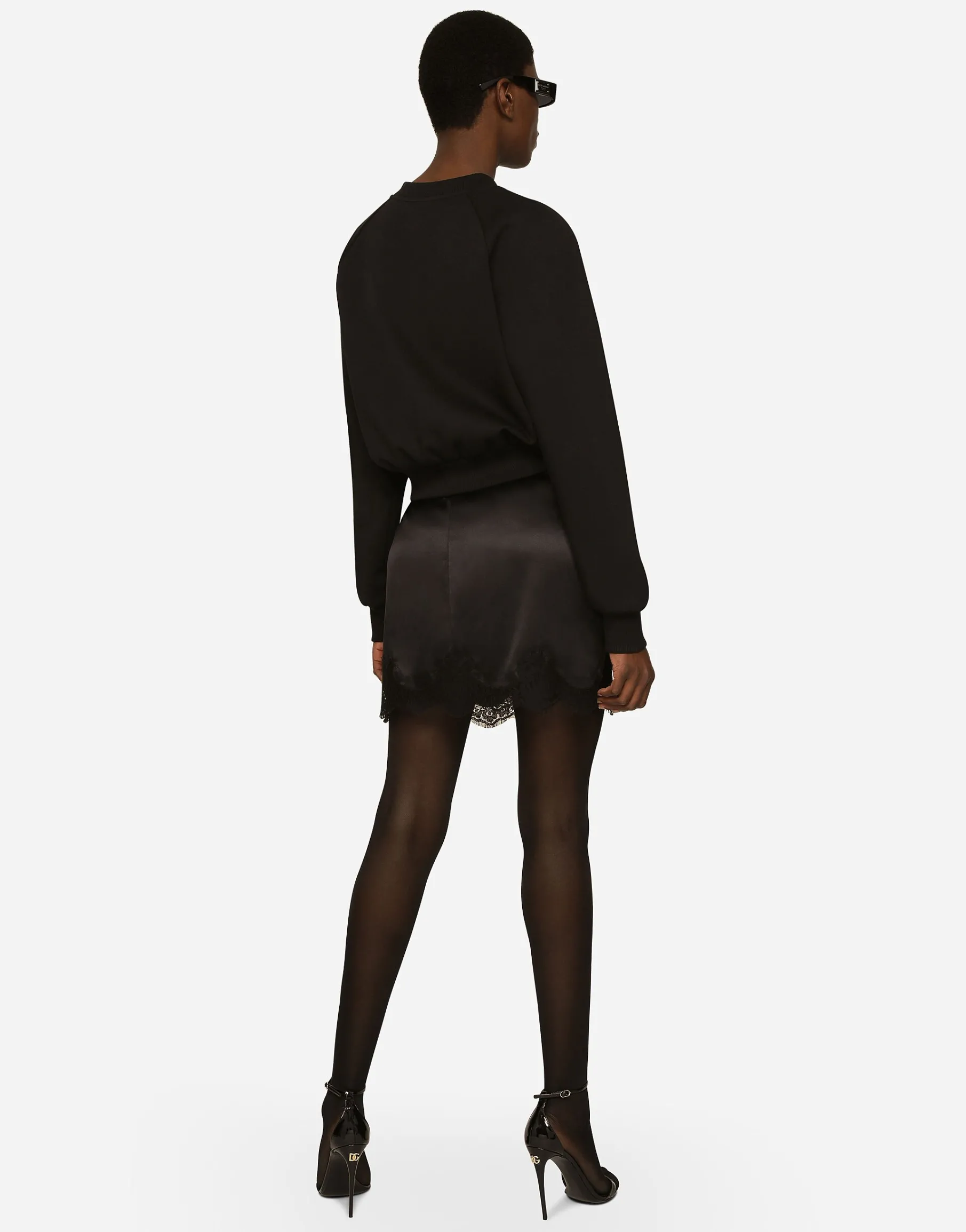 Technical jersey sweatshirt with Dolce&Gabbana tag