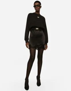 Technical jersey sweatshirt with Dolce&Gabbana tag