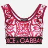 Technical jersey top with branded elastic band