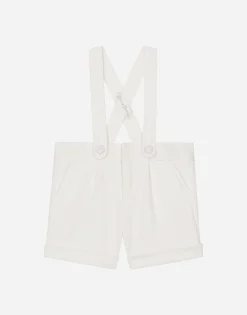 Textured jersey dungarees