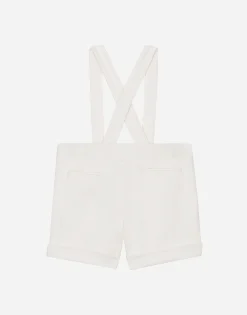 Textured jersey dungarees