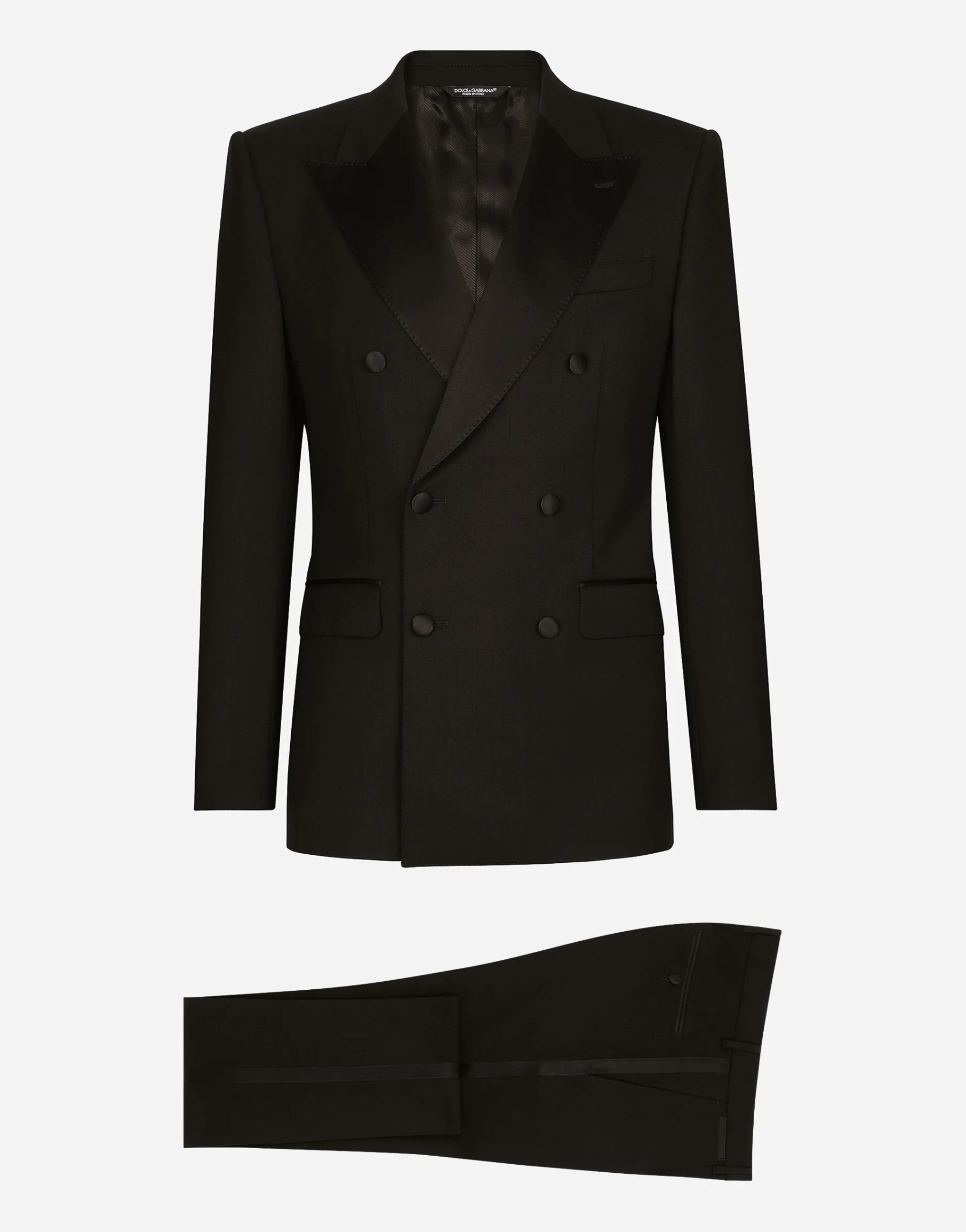 Three-piece Sicilia-fit suit in stretch wool