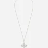 Tradition pendant in white gold 18kt with aquamarines and diamonds