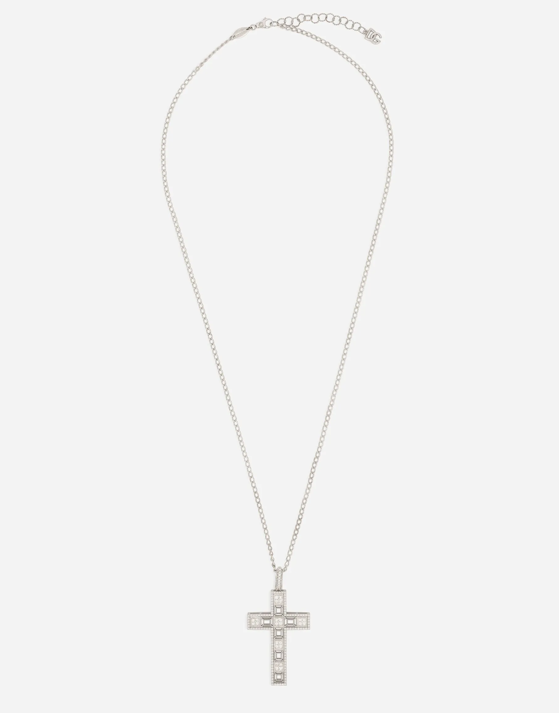 Tradition pendant in white gold 18Kt with rubies and diamonds