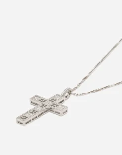 Tradition pendant in white gold 18Kt with rubies and diamonds