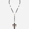 Tradition rosary in yellow gold black sapphires