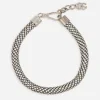 Tubular choker with rhinestones