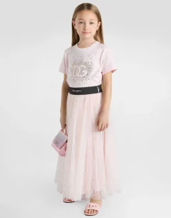 Tulle skirt with rhinestone embellishment
