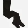 Tulle tights with jacquard DG logo