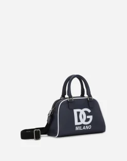 Tumbled calfskin bowling bag with DG logo