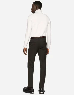 Turtle-neck sweater in virgin wool