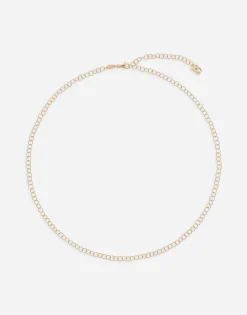 Twisted wire chain necklace in yellow gold 18Kt