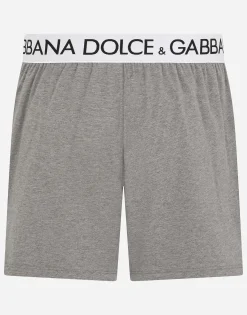 Two-way stretch cotton boxer shorts