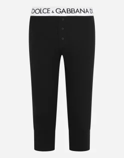 Two-way stretch cotton leggings