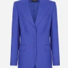 Two-way stretch wool jacket