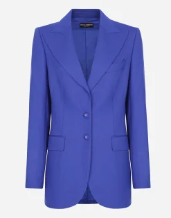 Two-way stretch wool jacket