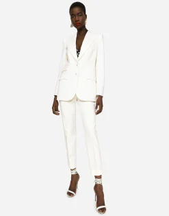 Two-way stretch wool jacket
